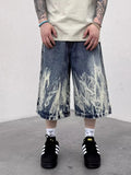 Jorts Flame Graphic Punk Y2K