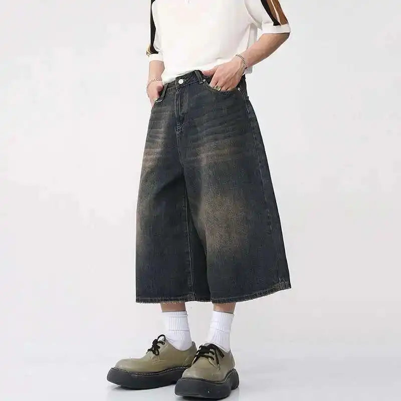 Shorts Jorts Jeans Korean Wide Leg