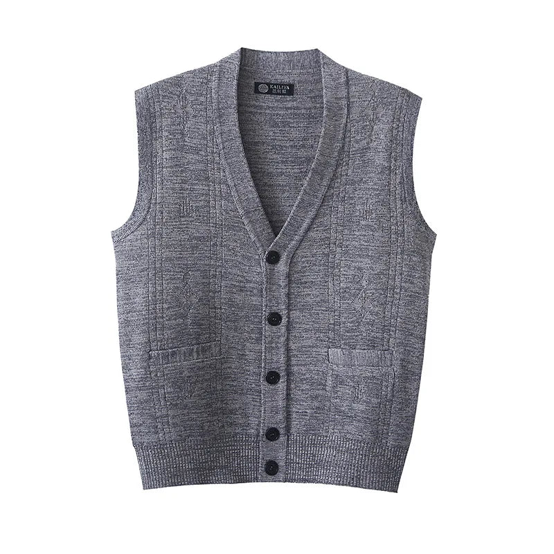 Colete Knit Single-Breasted
