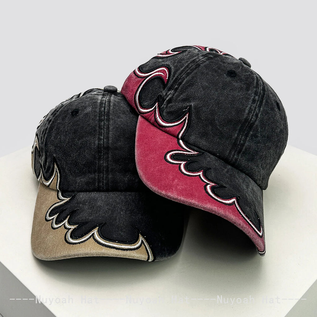 Boné Flame Embroidered Hip Hop