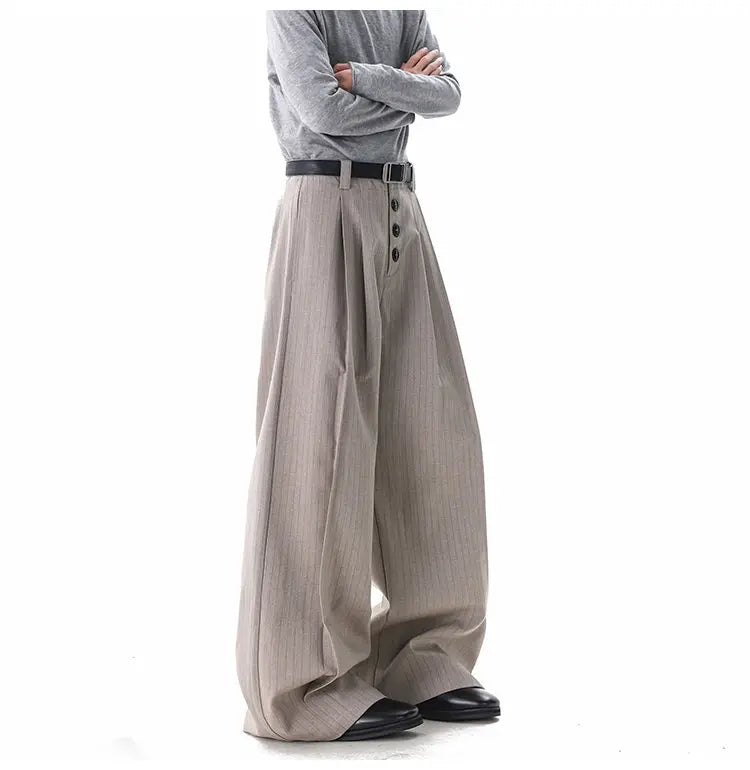 Calça Wide Leg Triple Button