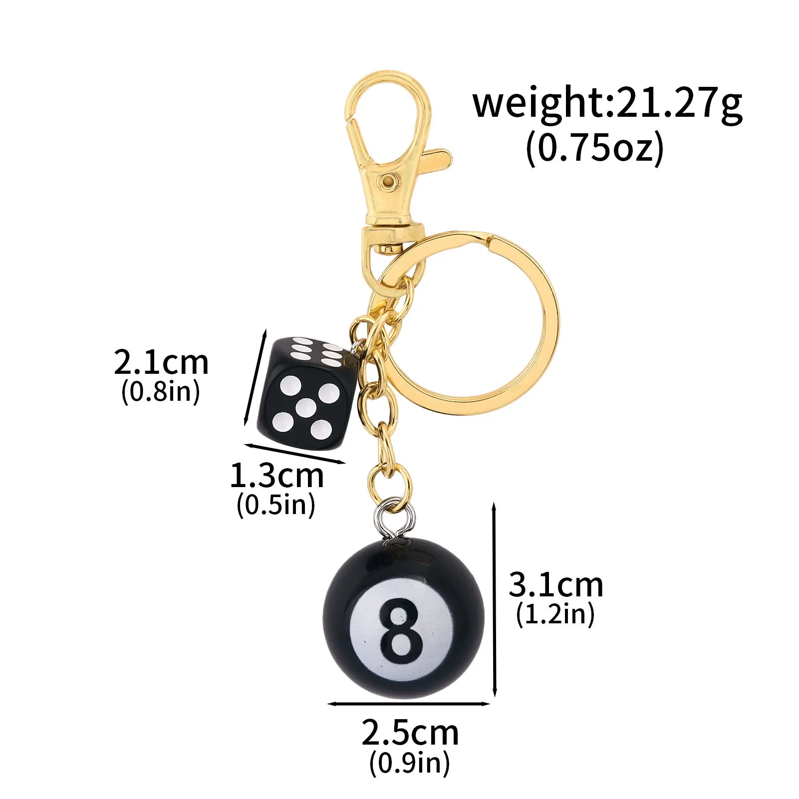Chaveiro Multi-Pendant Vintage Black 8