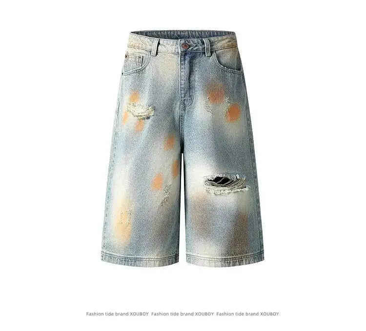 Shorts Jorts Jeans Mud Dye Contrast
