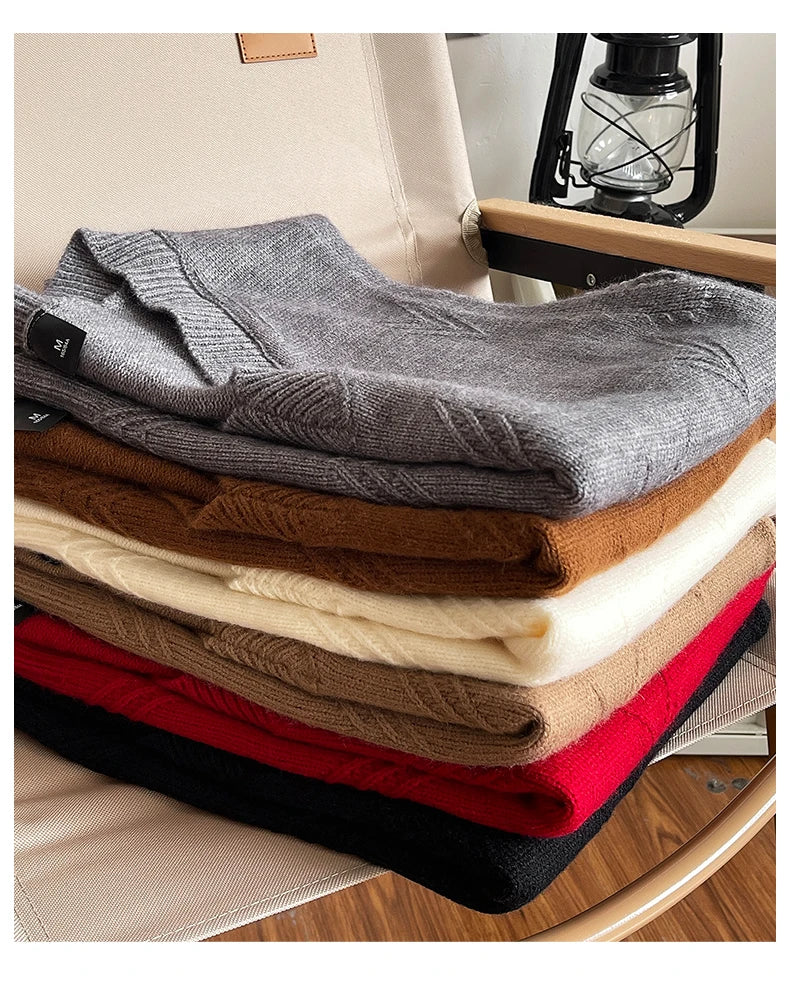 Colete Jacquard Tricot Gola V