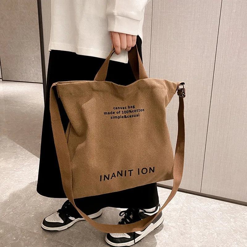 Bolsa Transversal em Lona Estilo Utilitário