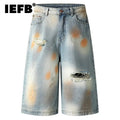 Shorts Jeans Mud Dye Wide Leg