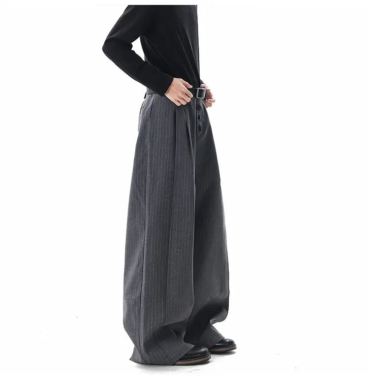 Calça Wide Leg Triple Button