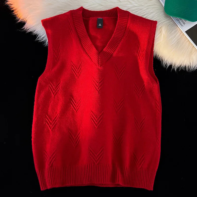 Colete Jacquard Tricot Gola V
