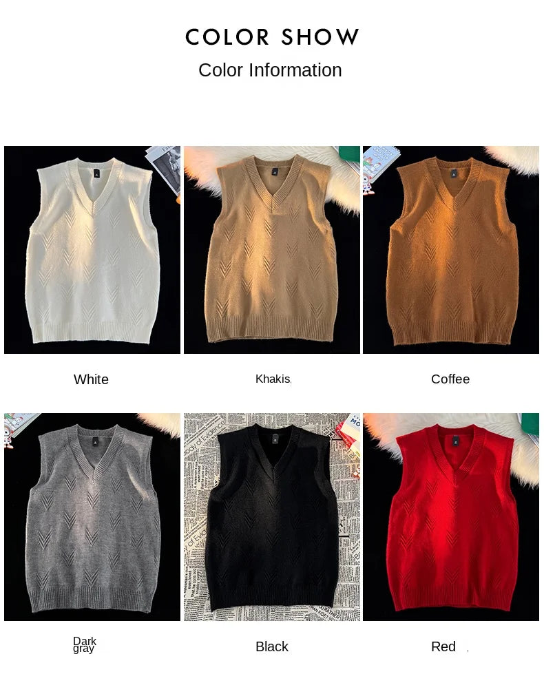 Colete Jacquard Tricot Gola V