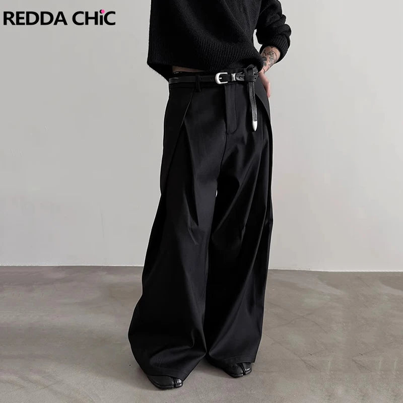 Calça Alfaiataria Plissada Wide Leg Pleated Cleanfit
