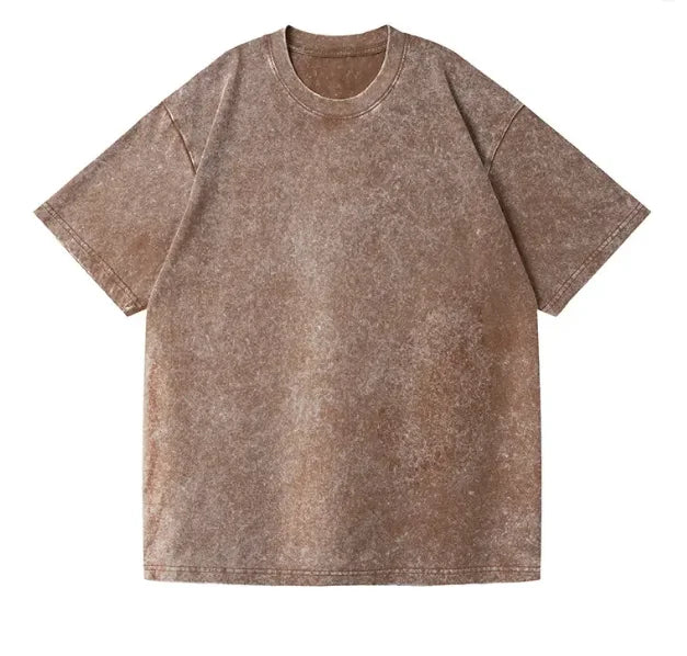 Camiseta Vintage Acid Wash 350gsm