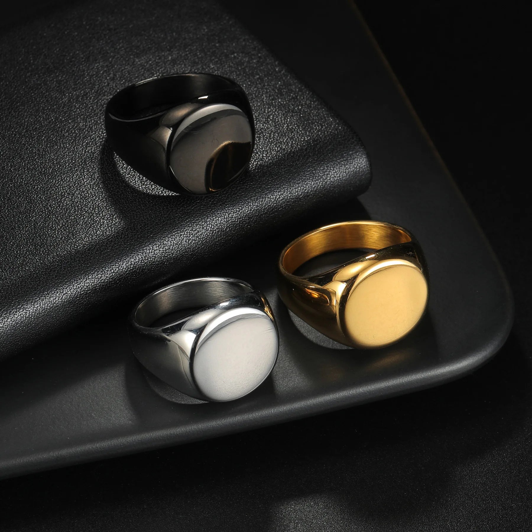 Anel Signet Personalizável Inox
