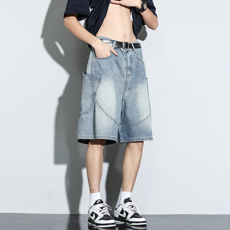 Bermuda Jeans Baggy — Streetwear Harajuku