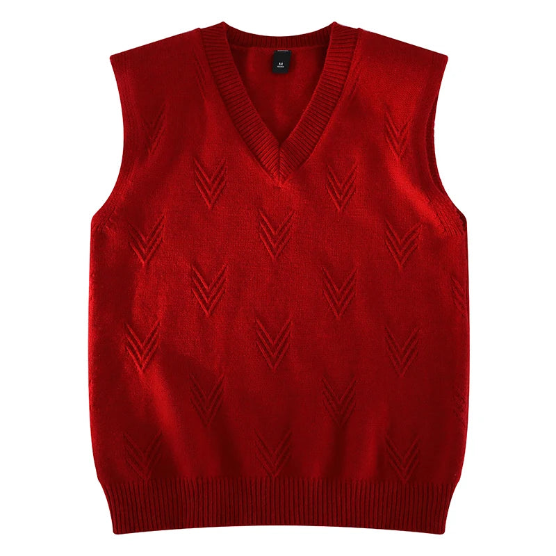 Colete Jacquard Knit V-Neck