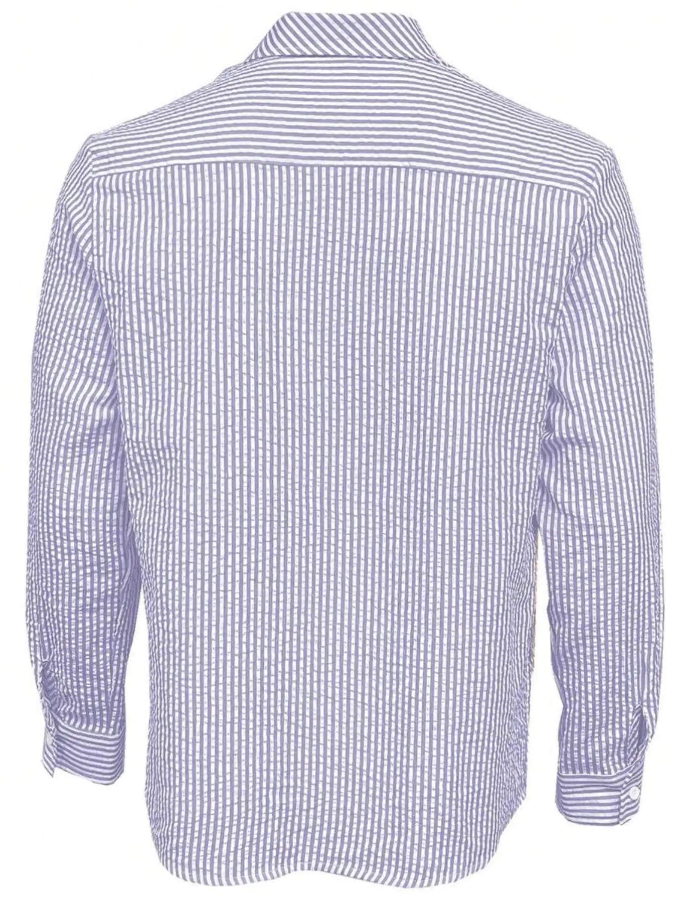 Camisa Listrada Manga Longa Loose Casual