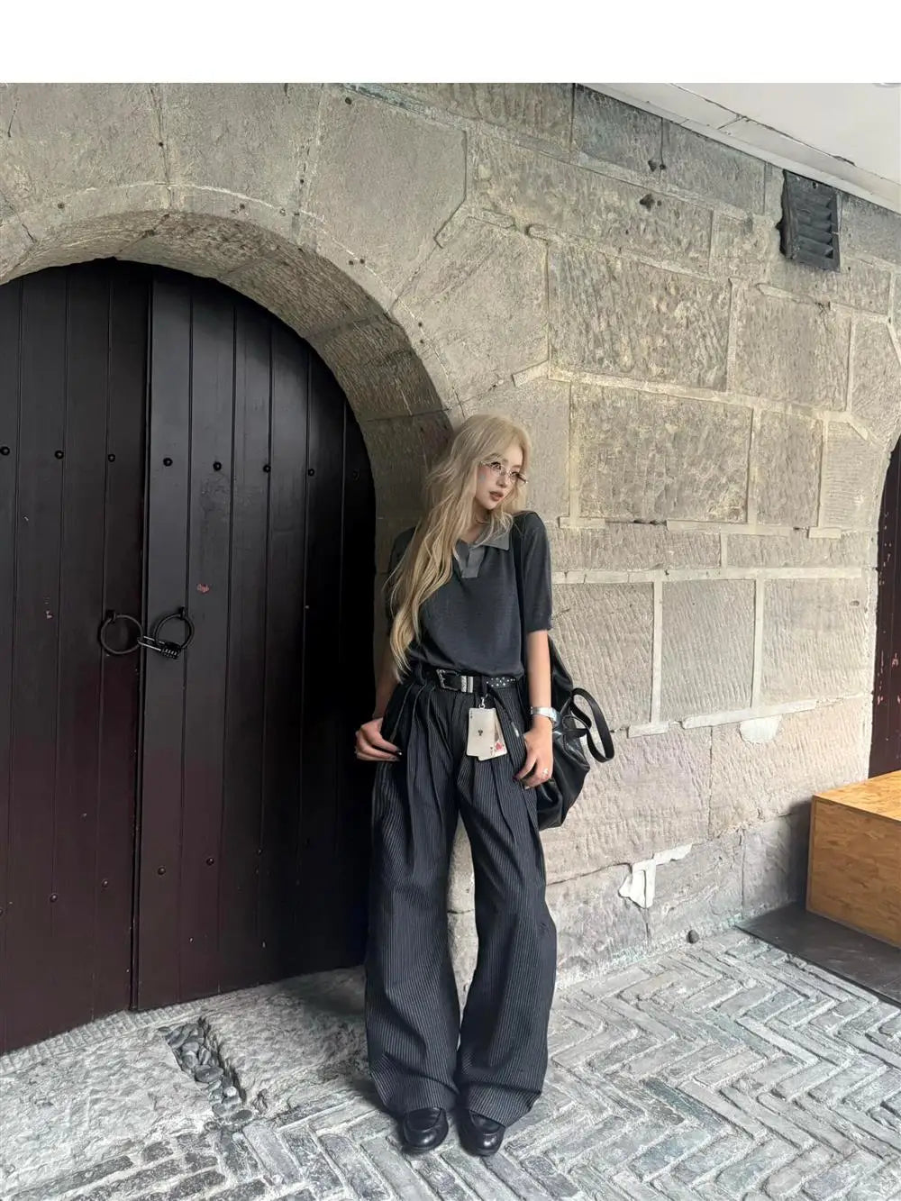 Calça Wide Leg Casual American Vintage