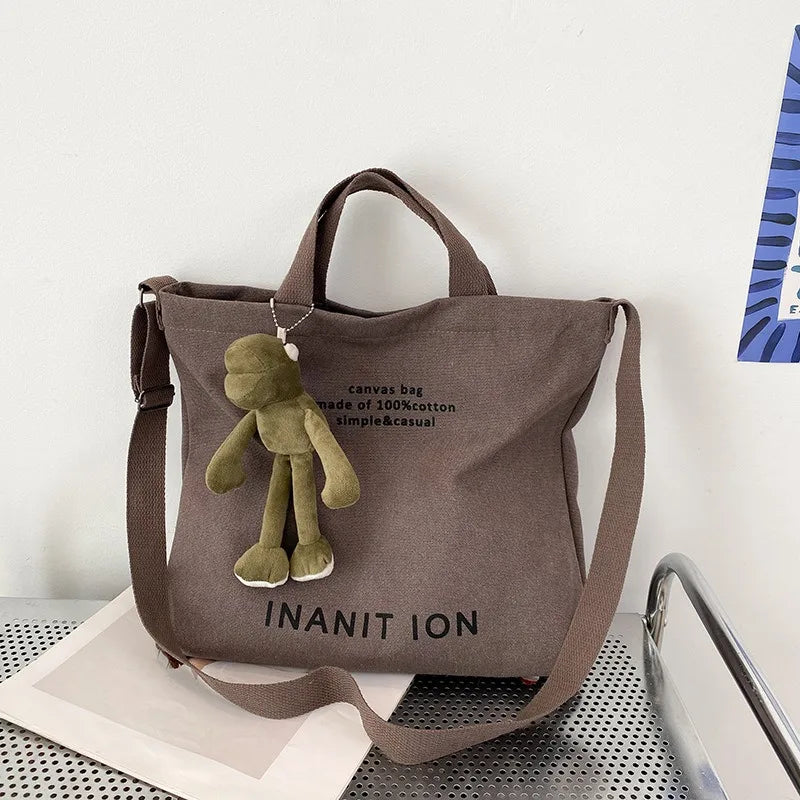 Bolsa Transversal em Lona Estilo Utilitário