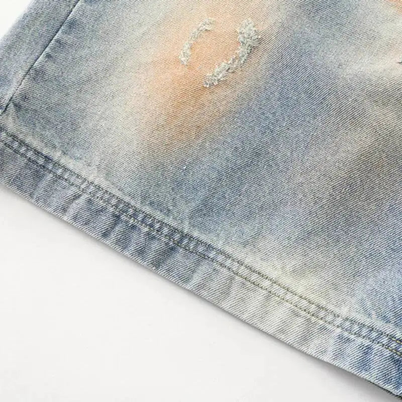 Shorts Jorts Jeans Mud Dye Contrast