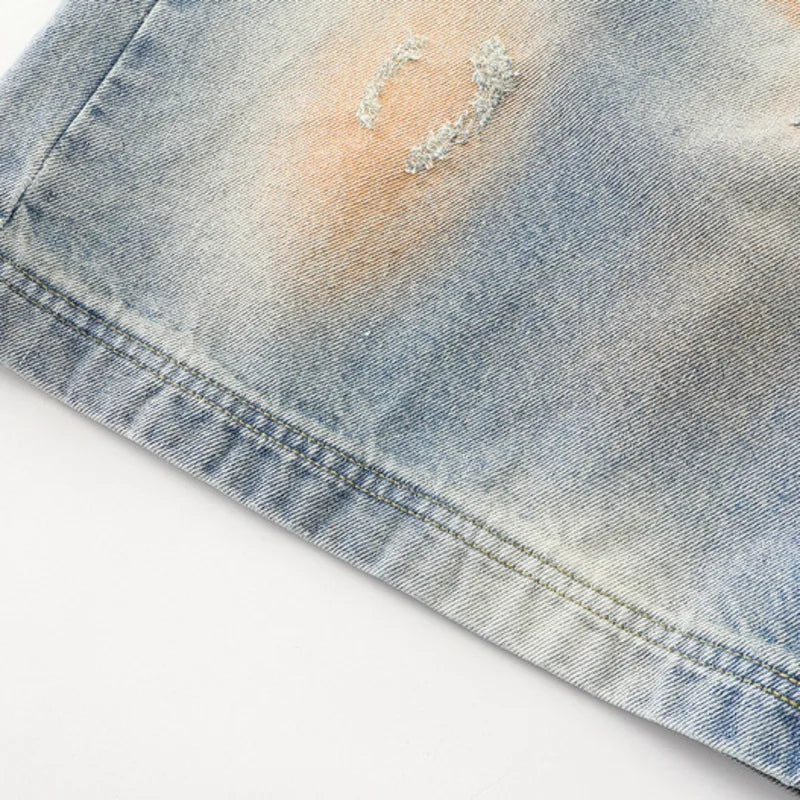 Shorts Jeans Mud Dye Wide Leg