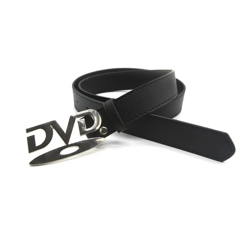 Cinto Y2K com Fivela DVD — 105 cm