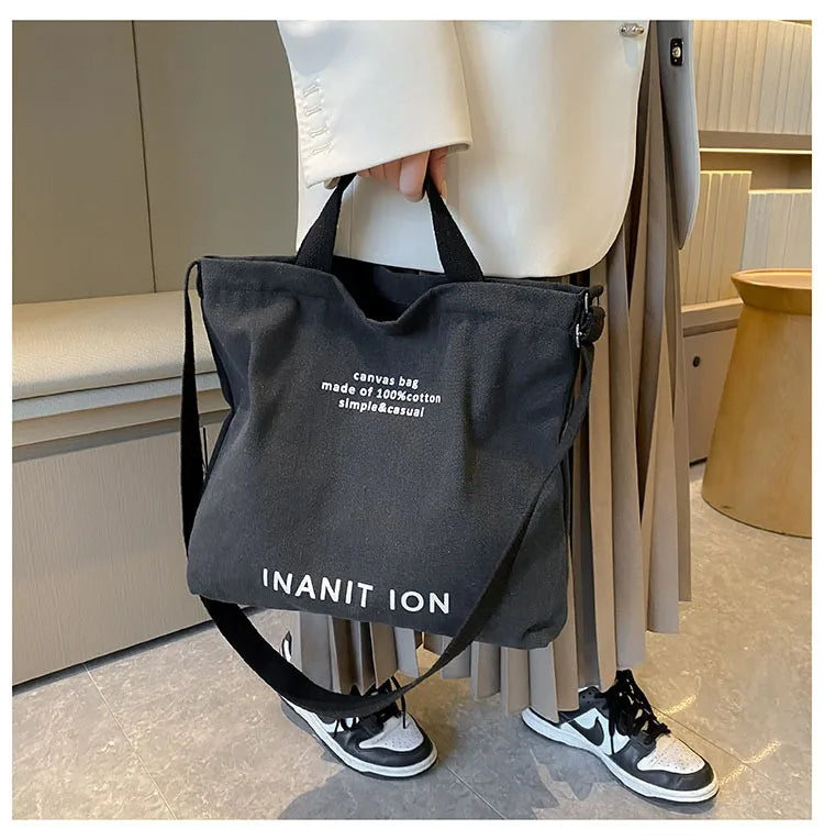Bolsa Transversal em Lona Estilo Utilitário