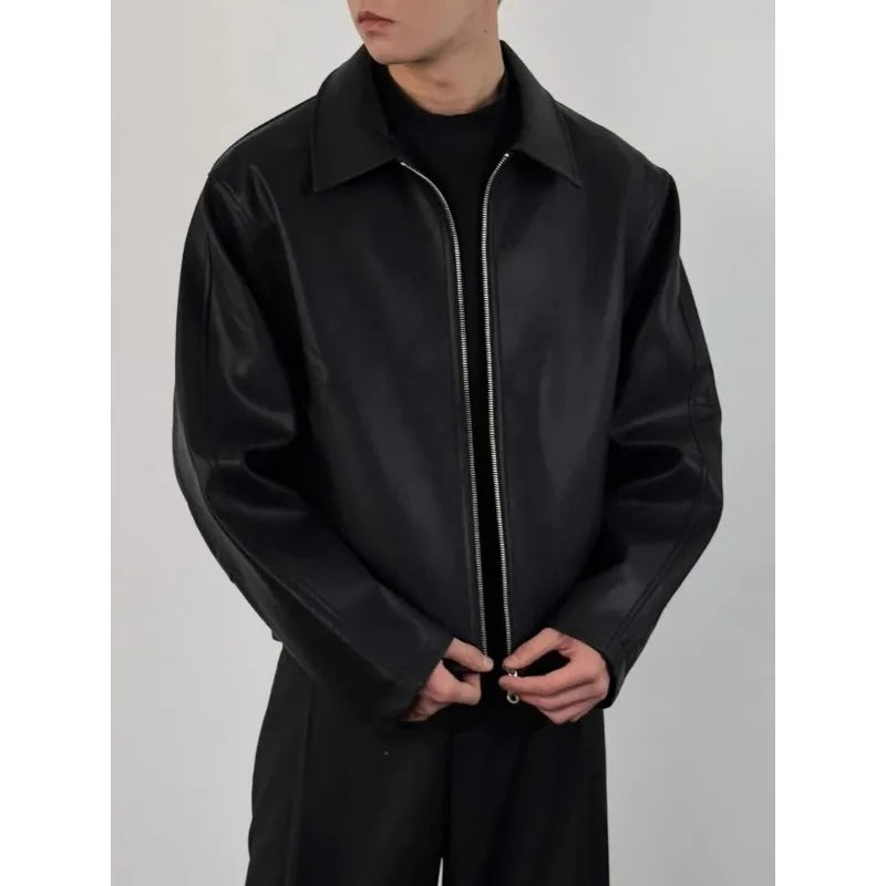 Jaqueta Couro American High Street — Gola Virada Masculina