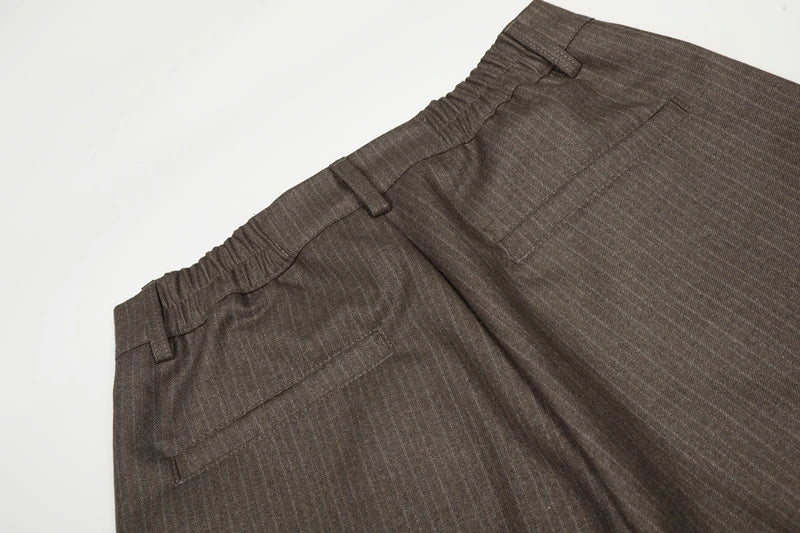 Calça Wide Leg Pinstripe