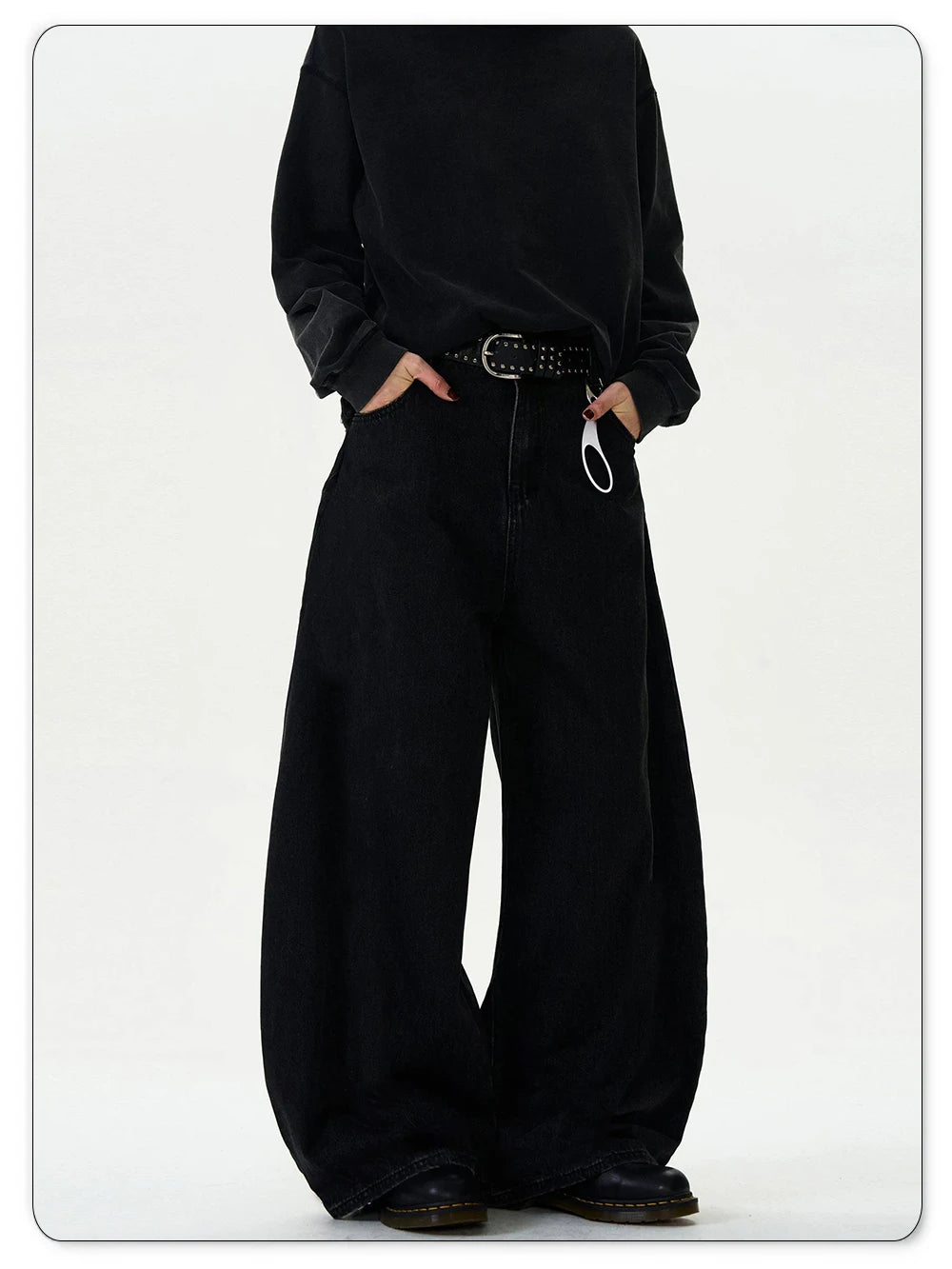 Calça Jeans Baggy Wide Leg Curved