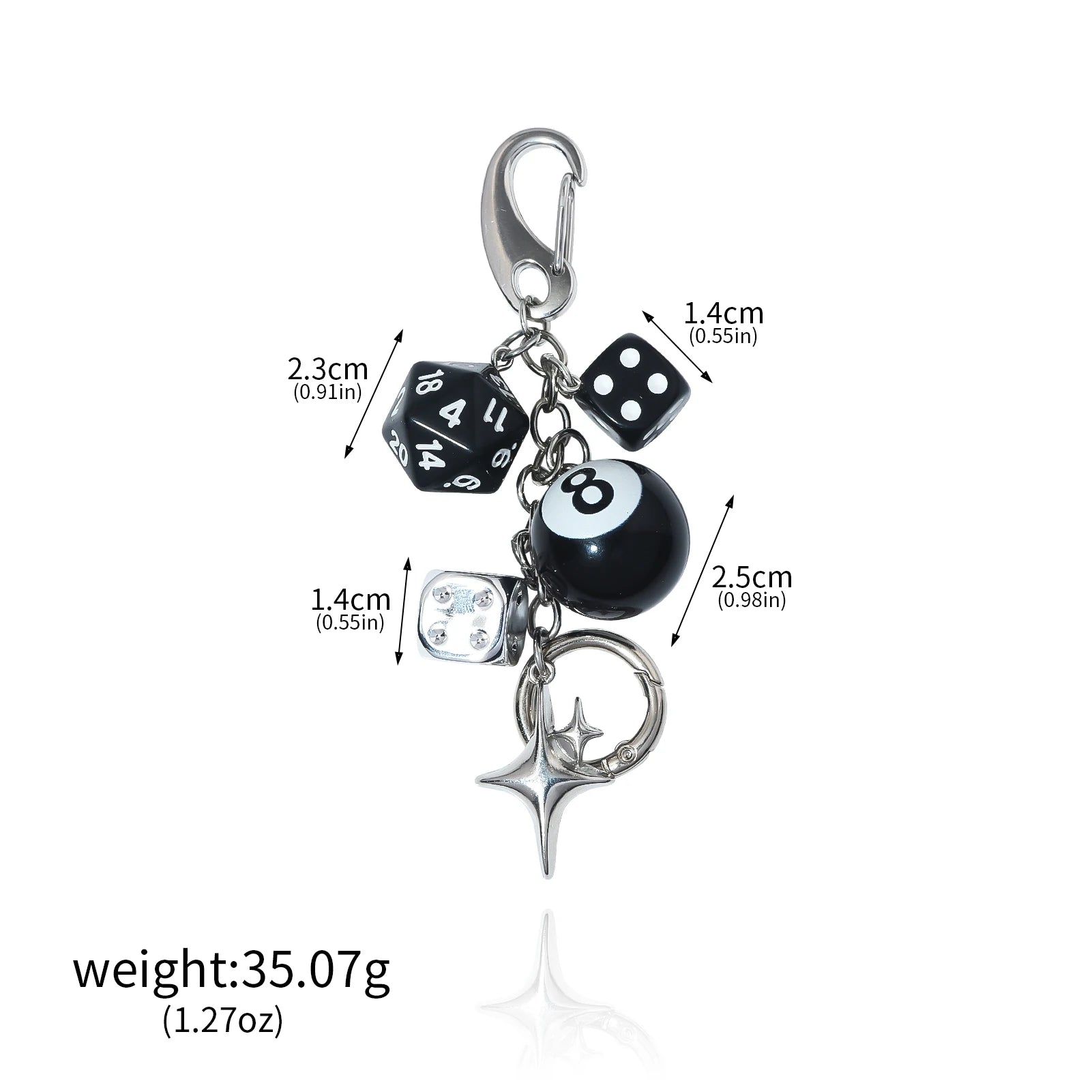 Chaveiro Multi-Pendant Vintage Black 8