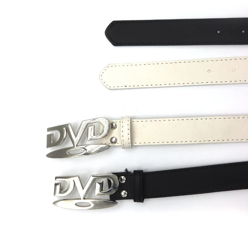 Cinto Y2K com Fivela DVD — 105 cm