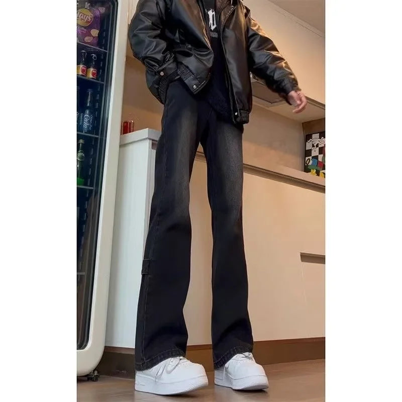 Jeans Slim Micro Flared Preto