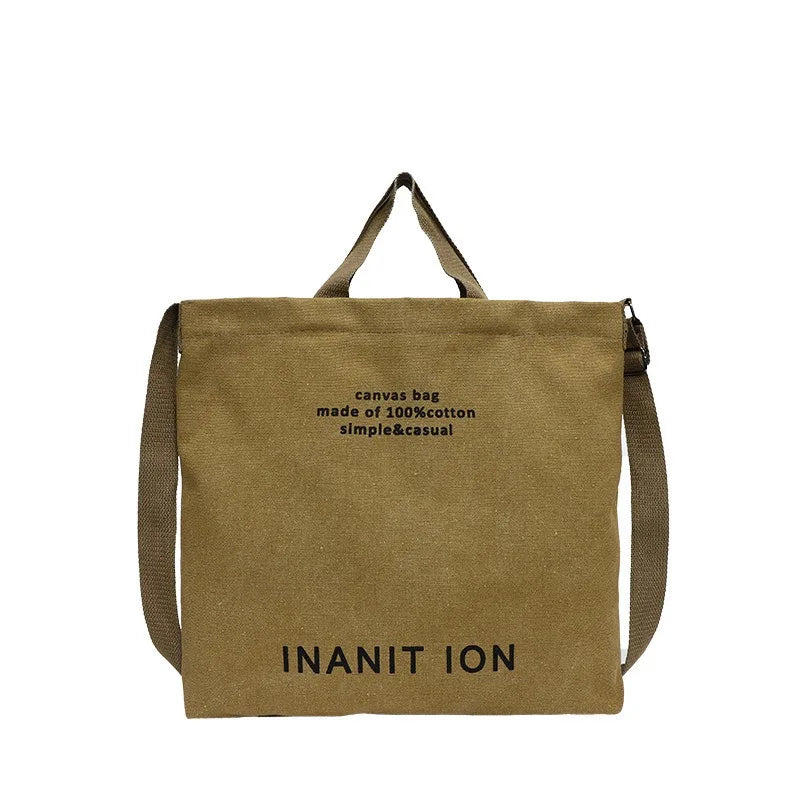 Bolsa Transversal em Lona Estilo Utilitário