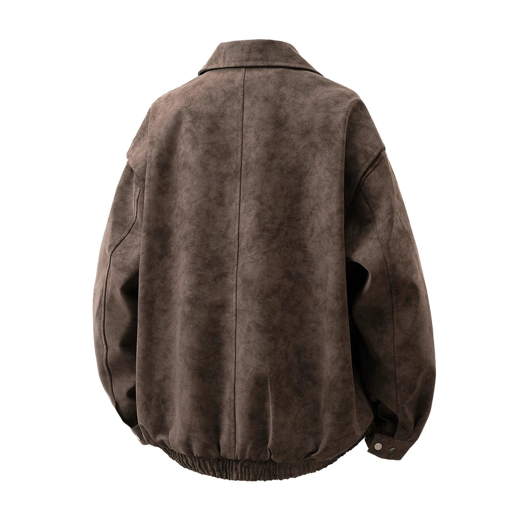 Jaqueta Couro Oversized Casual
