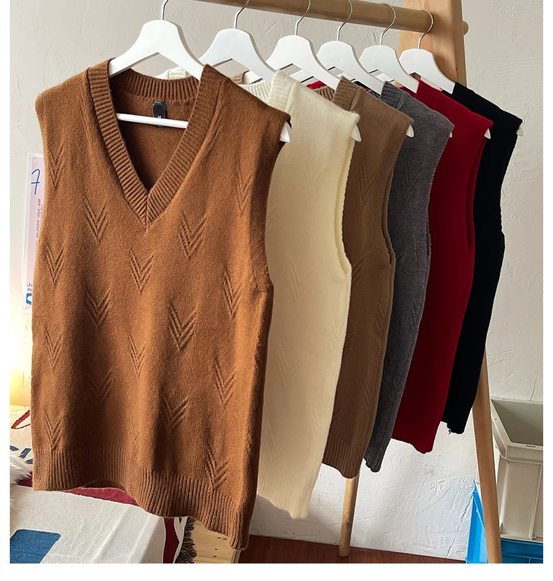 Colete Jacquard Tricot Gola V
