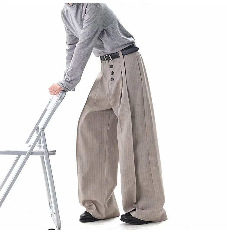 Calça Wide Leg Triple Button