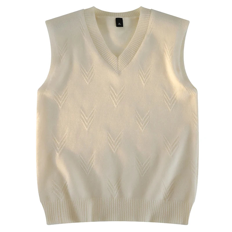 Colete Jacquard Knit V-Neck