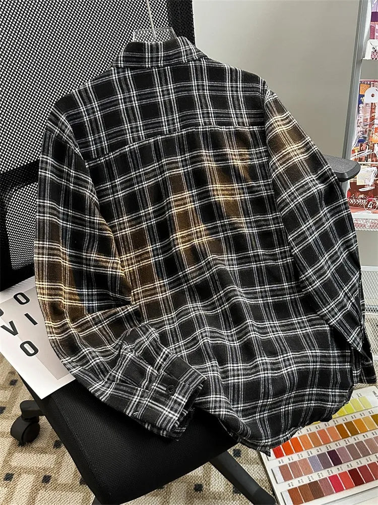 Camisa Xadrez Vintage Sobrecamisa