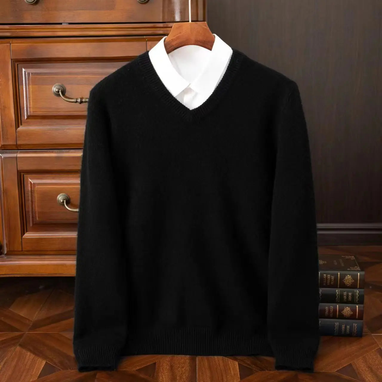 Suéter Merino Wool V-Neck
