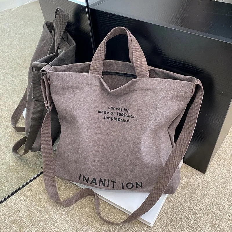 Bolsa Transversal em Lona Estilo Utilitário