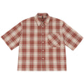 Camisa Xadrez Cropped 100% Algodão