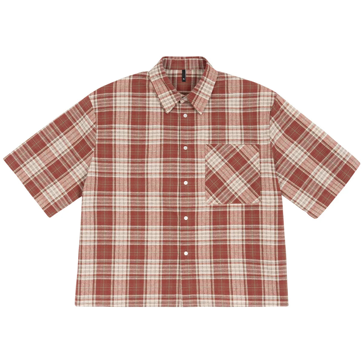 Camisa Xadrez Cropped 100% Algodão