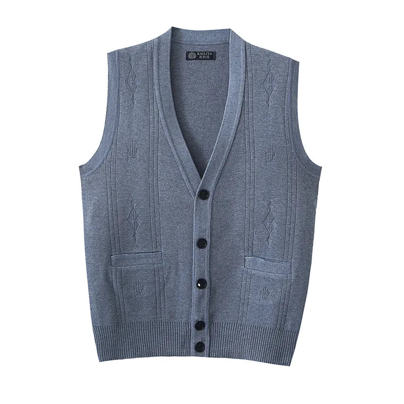 Colete Knit Single-Breasted