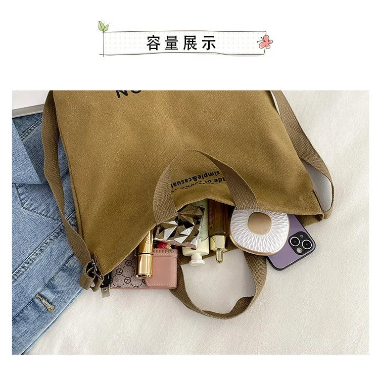 Bolsa Transversal em Lona Estilo Utilitário