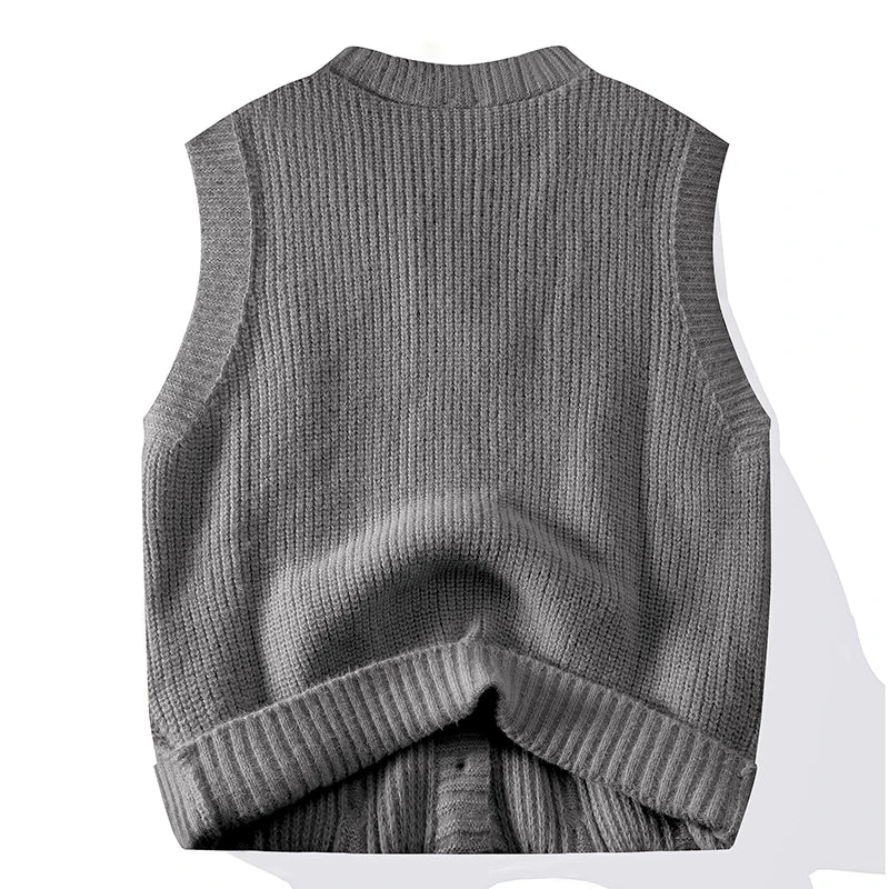 Colete Tricot Sem Manga Moderno