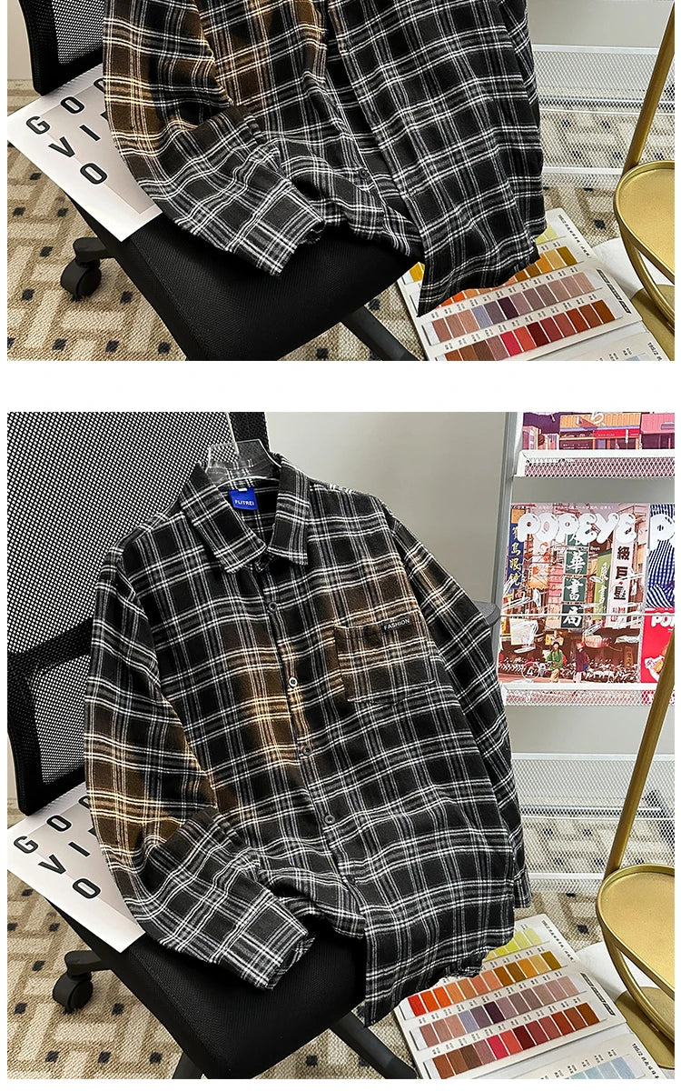 Camisa Xadrez Vintage Sobrecamisa