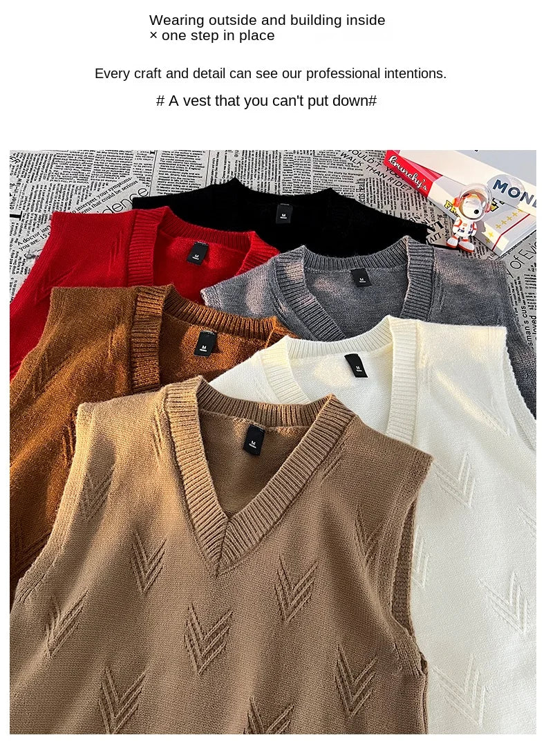 Colete Jacquard Tricot Gola V