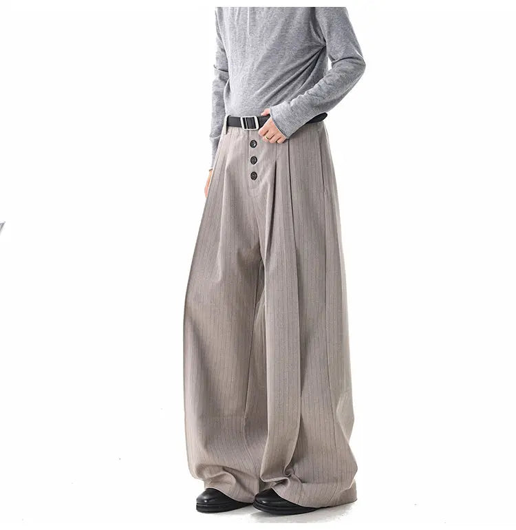 Calça Wide Leg Triple Button