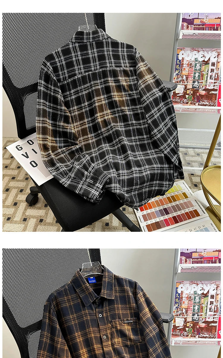 Camisa Xadrez Vintage Sobrecamisa