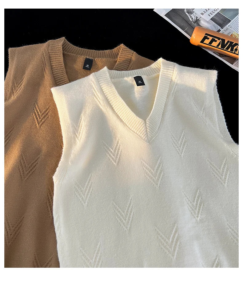 Colete Jacquard Tricot Gola V