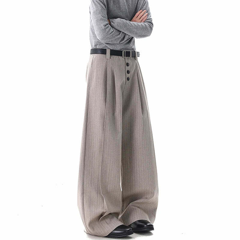 Calça Wide Leg Triple Button